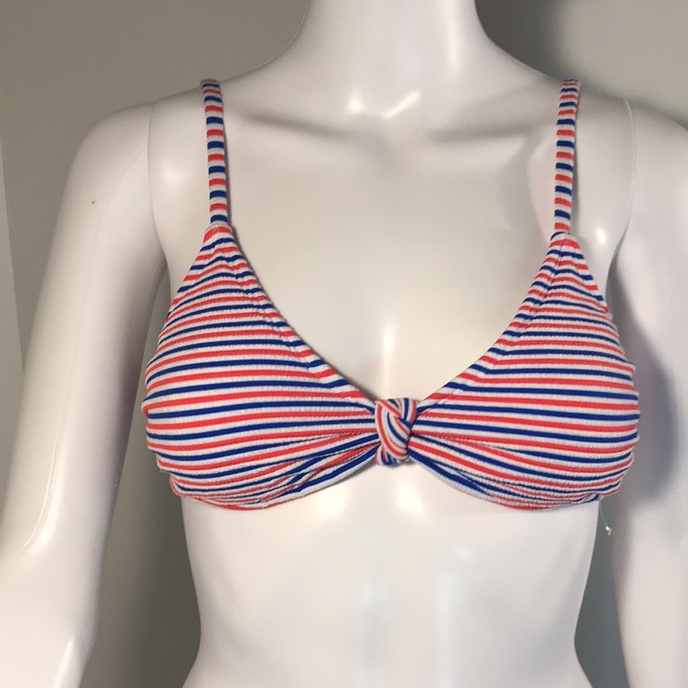 Xhilaration, Red white and blue striped bikini set. Juniors Size M - Picture 3 of 8
